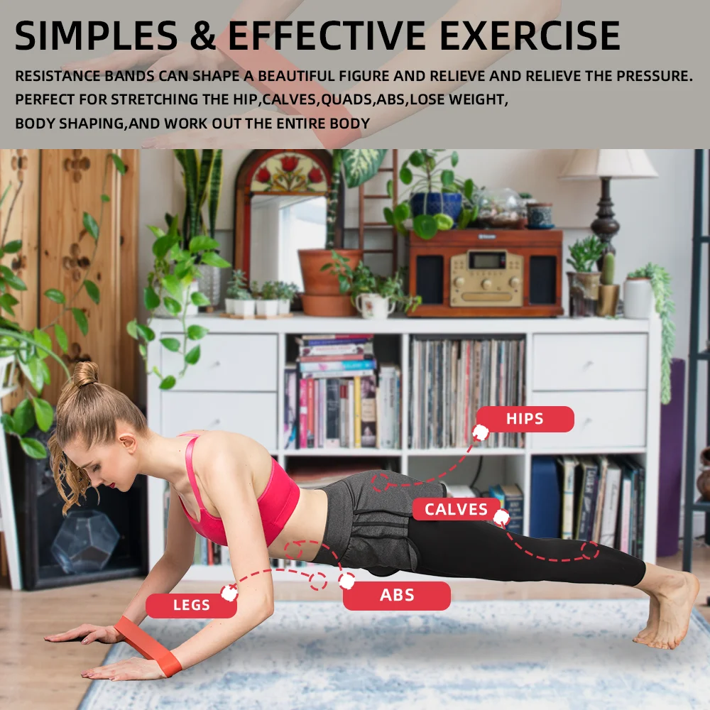 GEDENG TPE Wholesale Gym Workout loop Band Sets  Fitness Exercise Stretch Mini Latex Yoga Custom