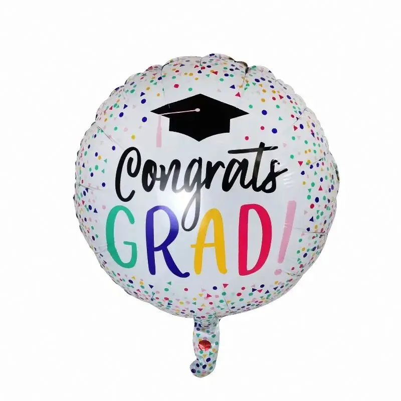 18inch graduation round foil balloon inflatable party decoration aluminum foil helium balloon