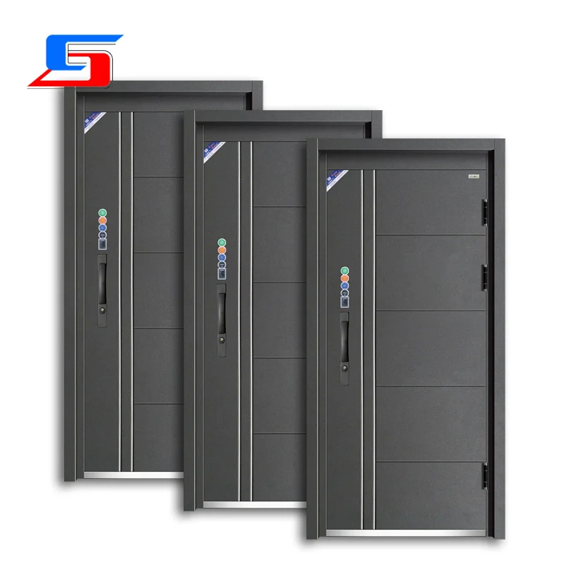 Made in China  Entrance Security Door Exterior Front Entrance Main Gate Steel Security Gate