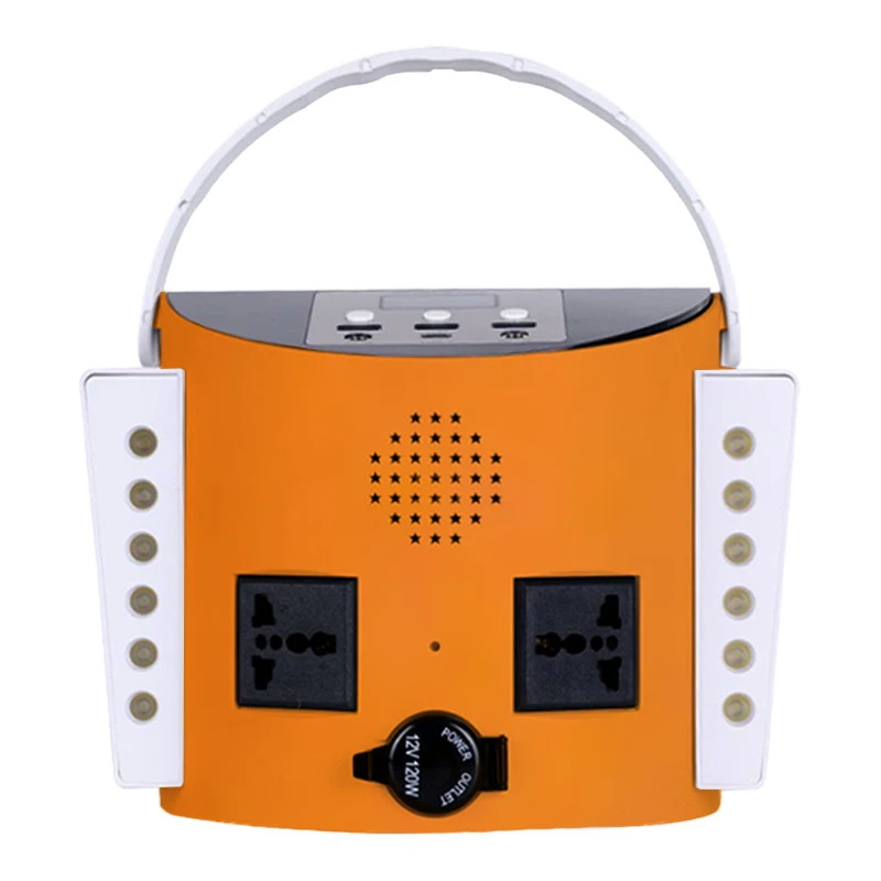 Портативная солнечная электростанция светодиодные фонари MP3 и FM радио Bluetooth Внешний Battery-192WH 300wh панель лампы фонарик