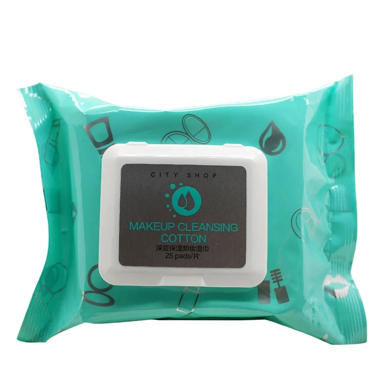 OEM очиститель лица Высокое качество натуральный запах мягкие нетканые салфетки для снятия макияжа