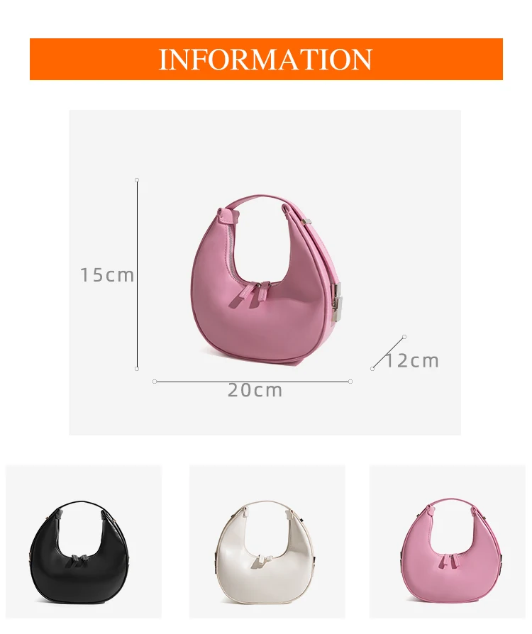 Designer sling bag underarm bags wholesale Half Moon handbag and purses high quality shoulder clutch hand bag