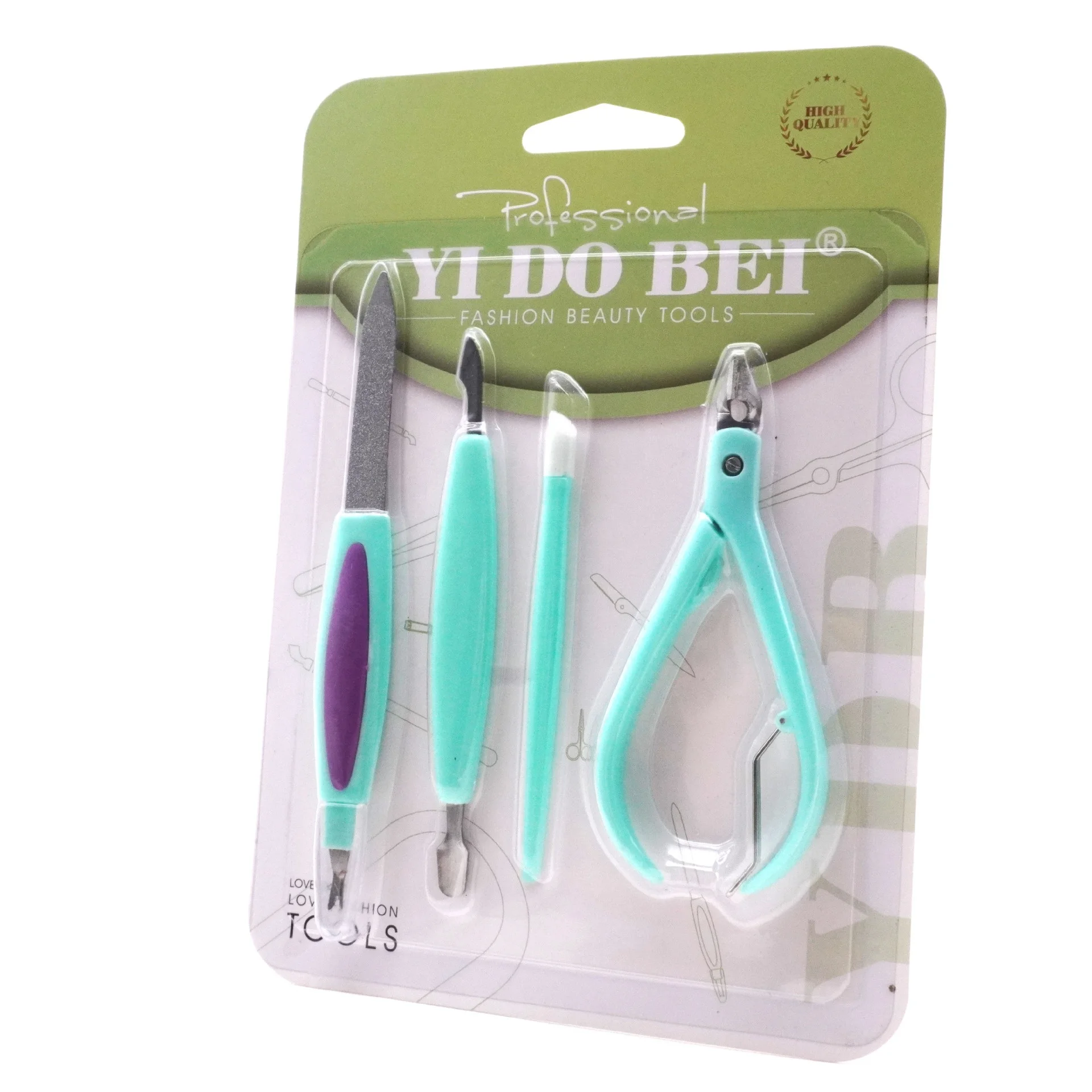 4PCS Manicure Set Blister card Nail File Nail Clipper Dead Skin Plier Nail Cutting Tools Personal CareCustomized Manicure Set