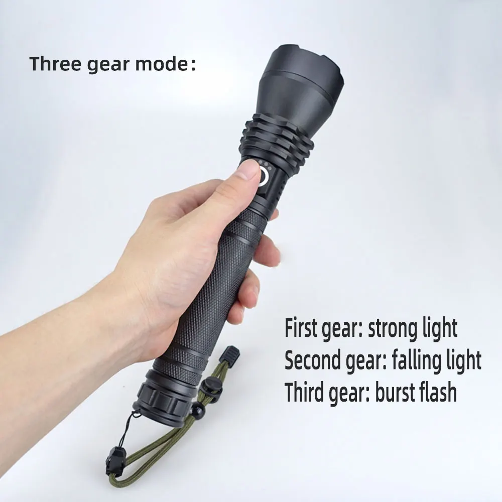 P70 flashlight Waterproof Camping outdoor Tactical Torch flash light LED USB Rechargeable flashlights