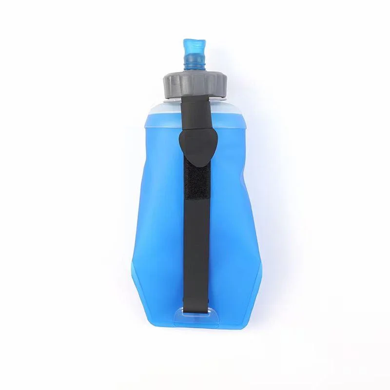 Flexible TPU  Water bottle-Travel Soft Squeeze Flask-Ideal for Hydration Outdoor Activity(500ml/17oz BPA-Free handle