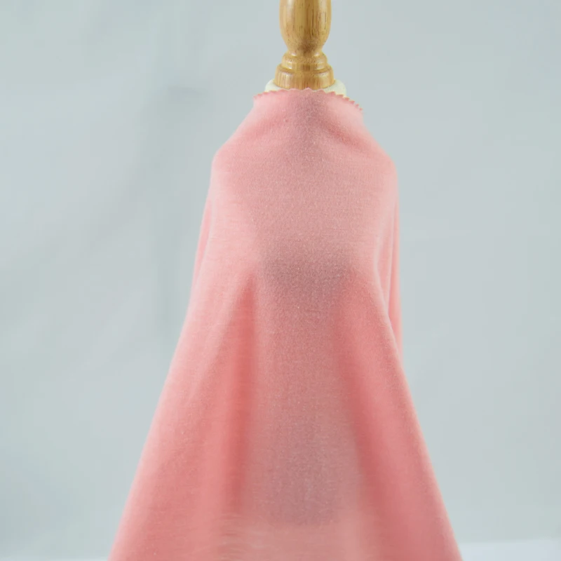  65% POLYESTER AND 35% COTTON 140GSM SINGLE JERSEY FABRIC PLAIN DYED KNIT FOR T - SHIRT WOMEN