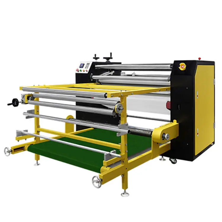 1.2m 1.7m 1.8m Large Width Roll to Roll Oiling Heat Press fabric textile Sublimation Calender Sublimation Machine