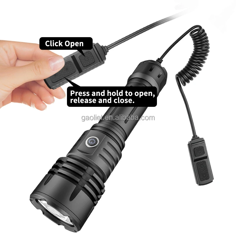Manufacturers Middle East Aluminum Alloy Led Flashlight, Hunting Flashlight Emergency Torch