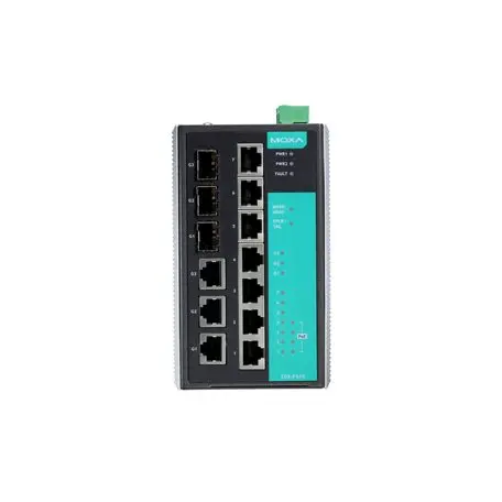 MOXA EDS-P510 Series 7+3G-port Gigabit PoE managed Ethernet switches with 4 IEEE 802.3af PoE ports