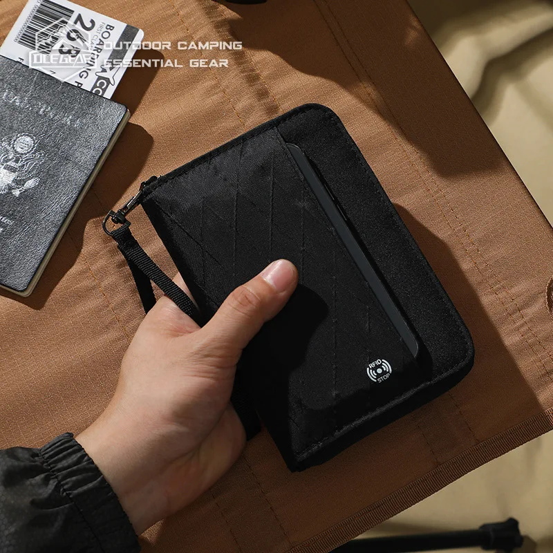 Новый дизайн X-PAC ткани RFID блокирующая дизайнерская водонепроницаемая сумка для хранения карт держатель бумажник