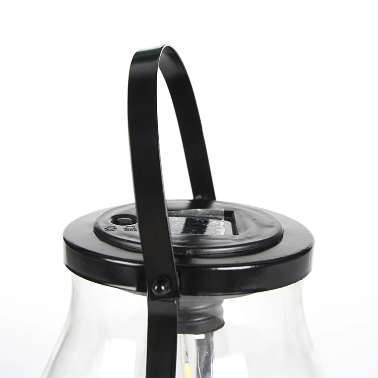 
Outdoor Glass Lamp Solar Powered Lantern Decorative Garden Light 