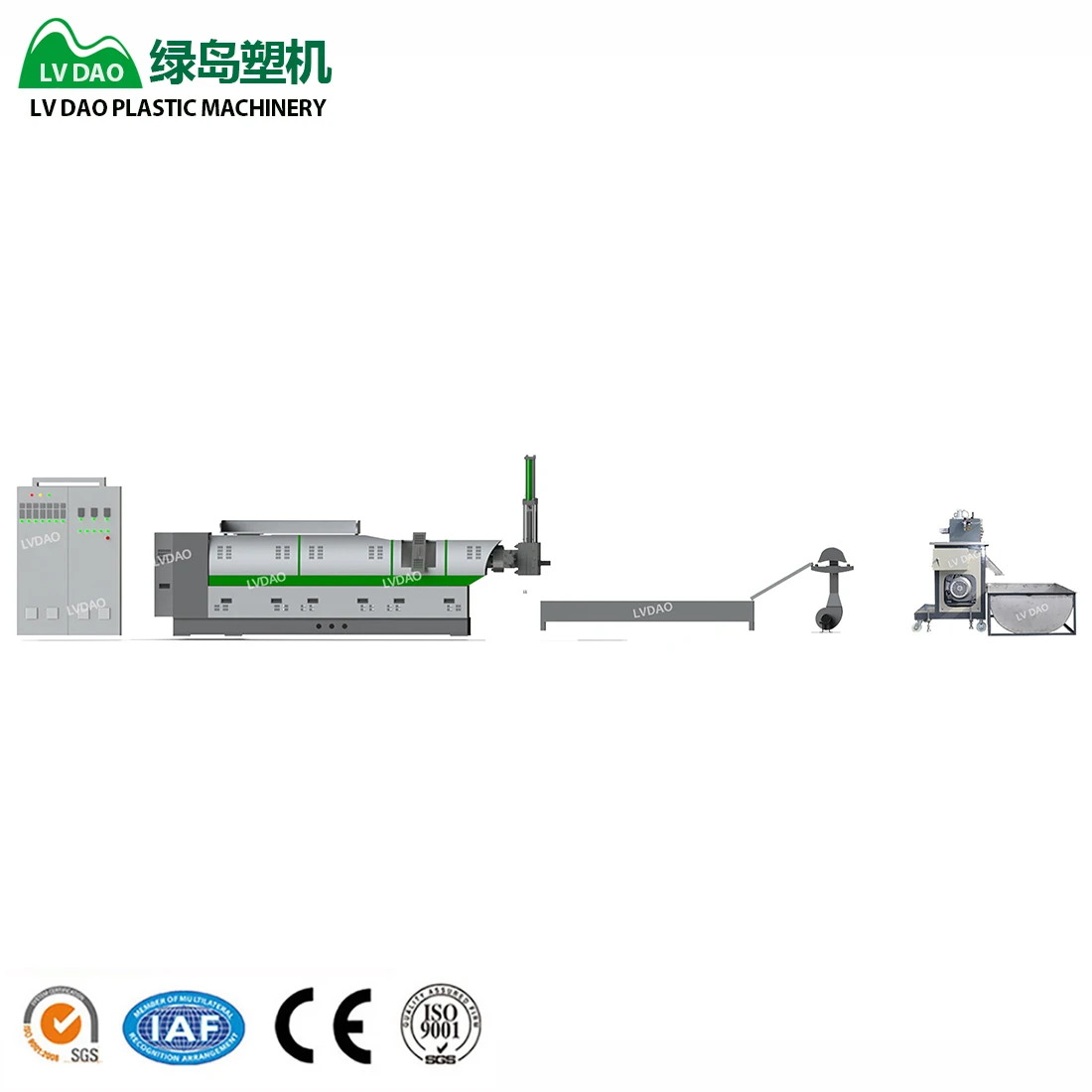 Lvdao High Performance TPU TPR Granules Making Machine With Underwater Pelletizer Recycling Machine
