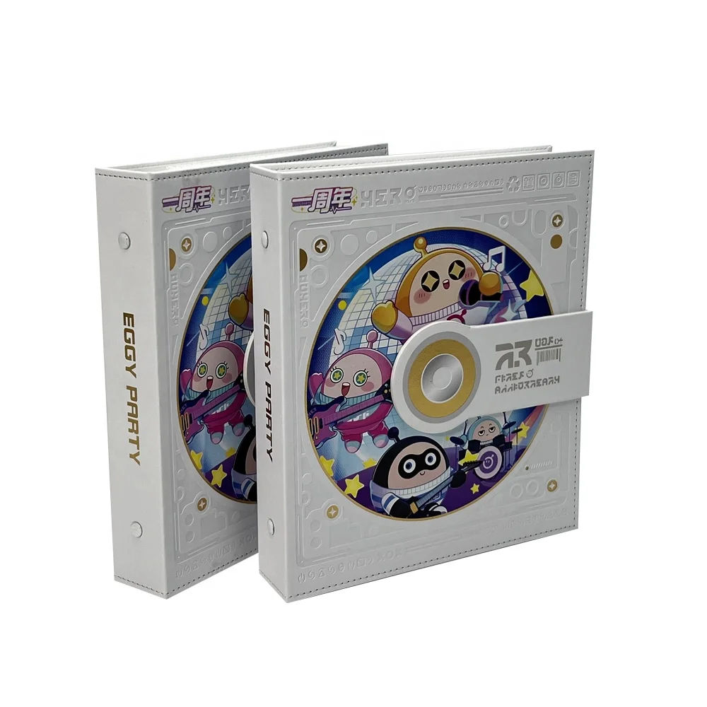 Top Loader Binders 4 9 Pockets PU Folder Game Leather Tcg Trading Card Toploader Card Binder Folder