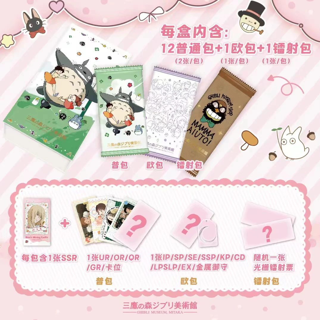 Wholesale Hayao Miyazaki Card Mitaka Museum of Art House Studio Ghibli Series Collection Card Toy Gift