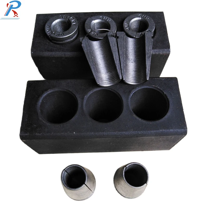 Prestressed Concrete Post Tension 2 or 3 Parts Wedges And Anchor for Cable