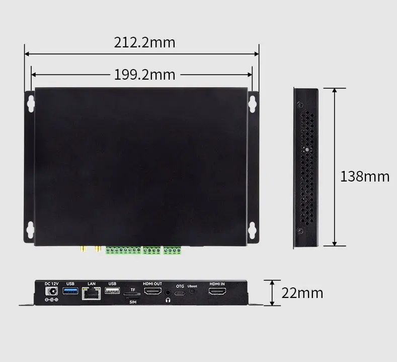 2024 Live TV Featured Mini Multimedia Box Digital Signage Player Device for Sports Pub with free CMS software
