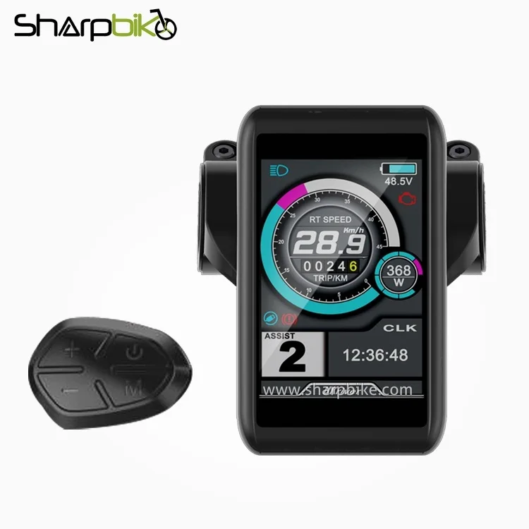 Sharpbike 3.5 Inch TFT Display for Bafang Mid Drive Motor Electric Bike Color Display TFT-C1