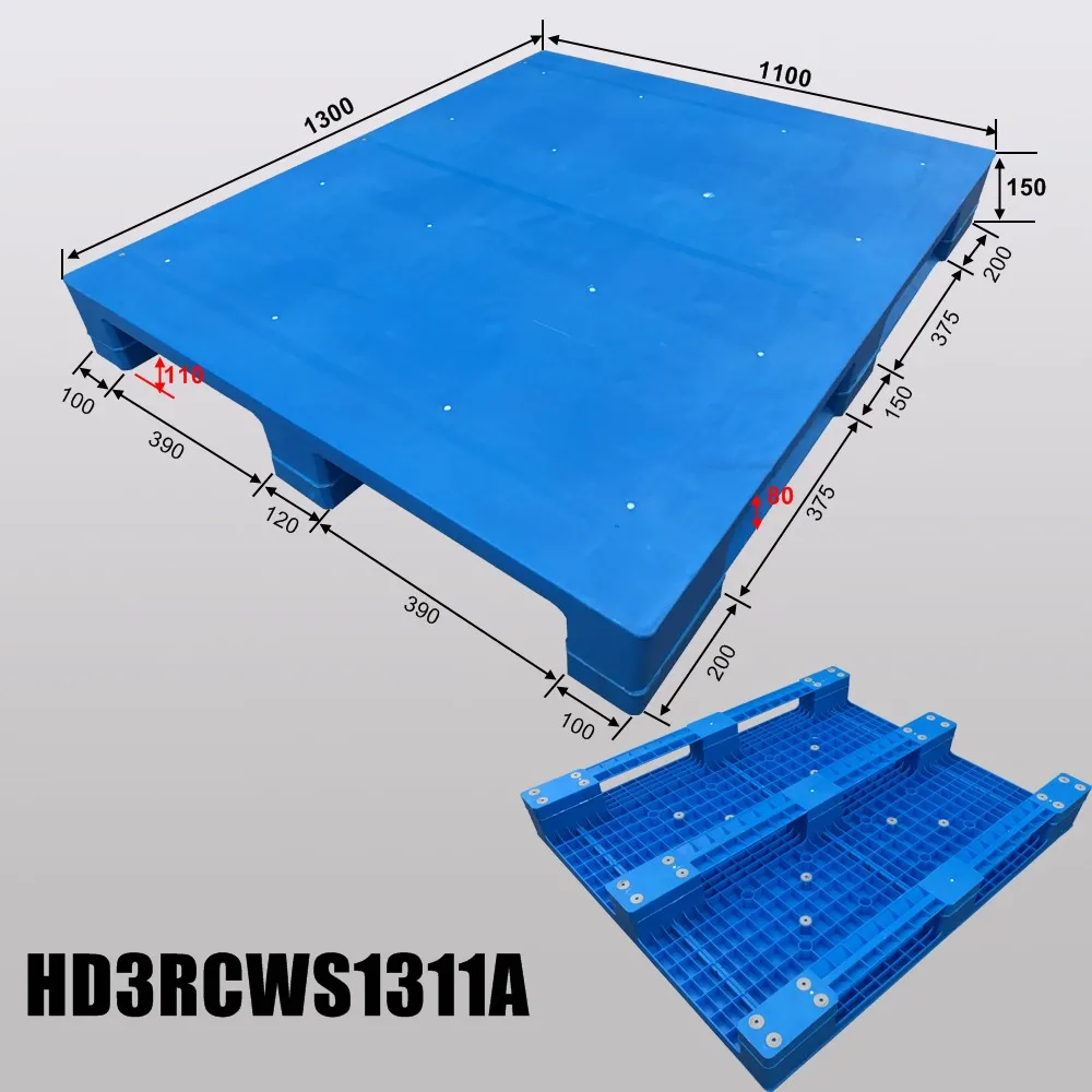 HUADING Steel Reinforced Plastic Pallet Karachi for Rice Food Grade
