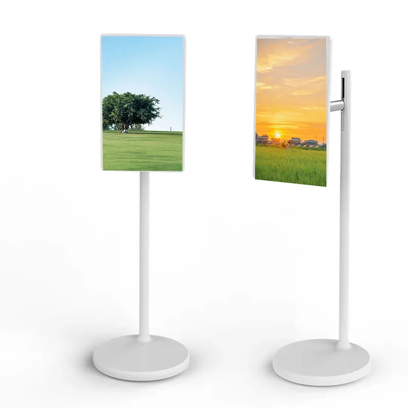 21.5 Inch Portable Android Smart Display TV Floor Standing Indoor Menu Board With USB Interface Digital Signage Displays