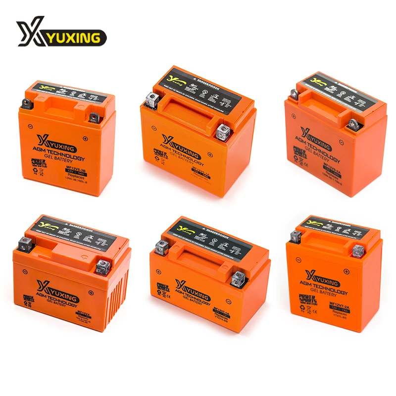 High Quality 50cc 80cc 100cc 125cc 150cc 200cc 250cc Electric 12v Motorcycle Battery