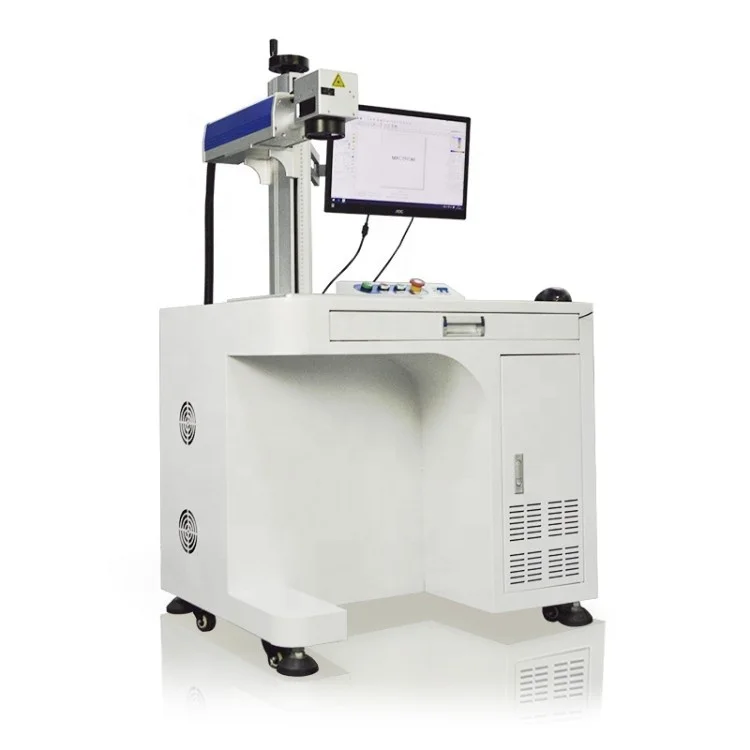 Sunlite jewelry metal laser engraving machine 20/30/50W fiber laser marking machine with rotary