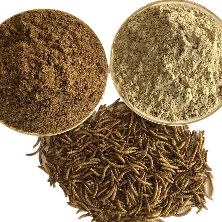  High Protein Dried Mealworm Powder For Pet Feed Growth