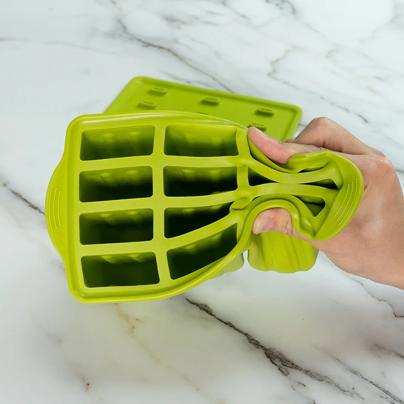 New Diy Customized Silicone Popcical Food Grade Safe 12 Freezer Ice Cream Pops Popsicles Molds