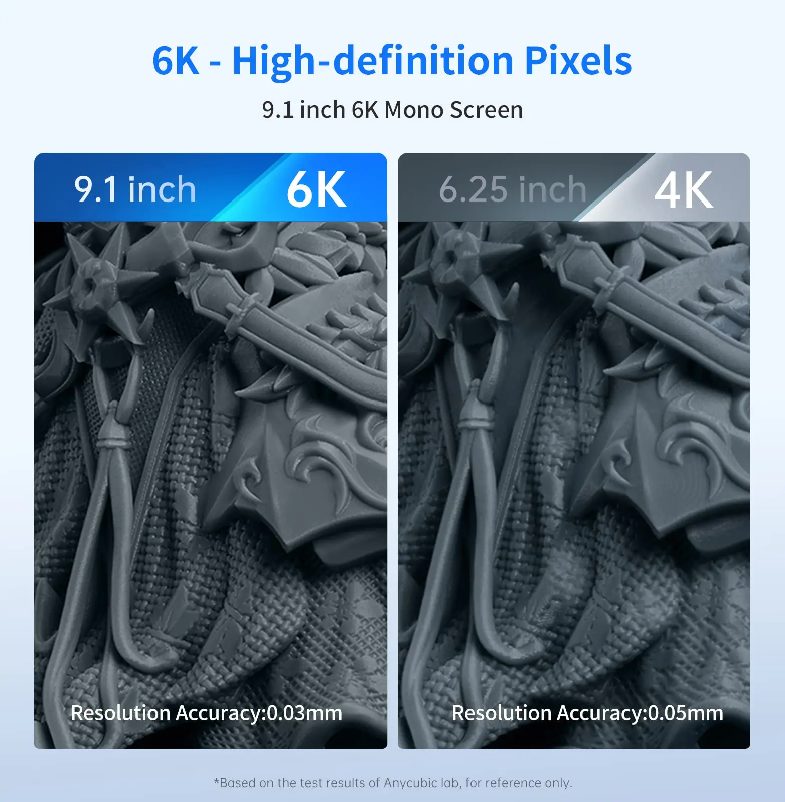 ANYCUBIC Photon Mono X 6Ks Resin 3D Printer with 9.1inch LCD SLA Resin Printer with Upgraded LighTurbo Matrix