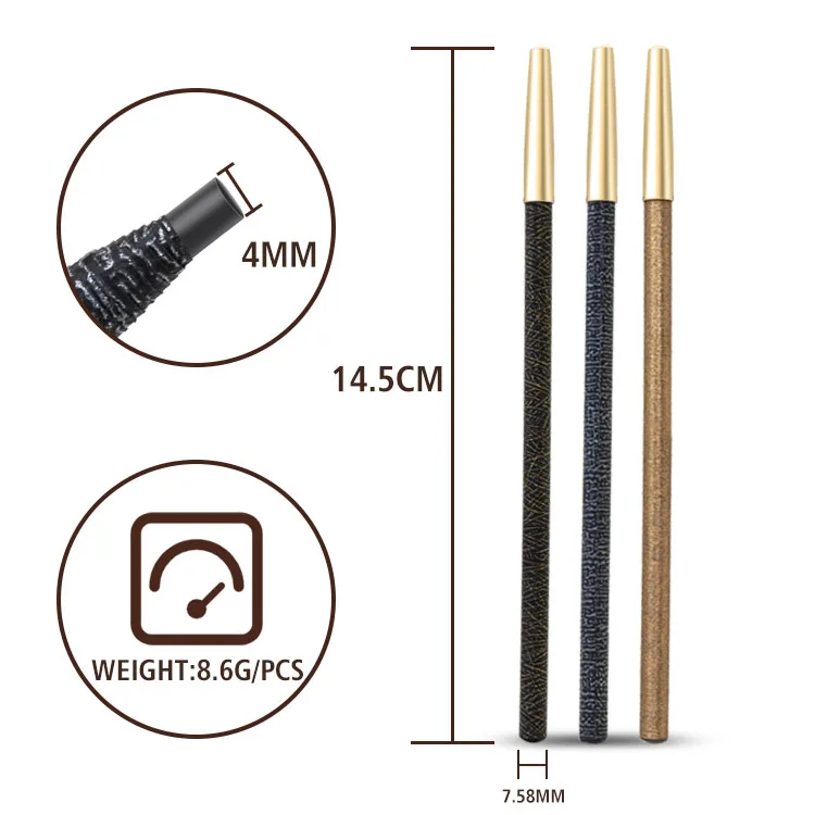 Private Label Water Proof Long Lasting Eyebrow Design Microblading Permanent Make up Pencil
