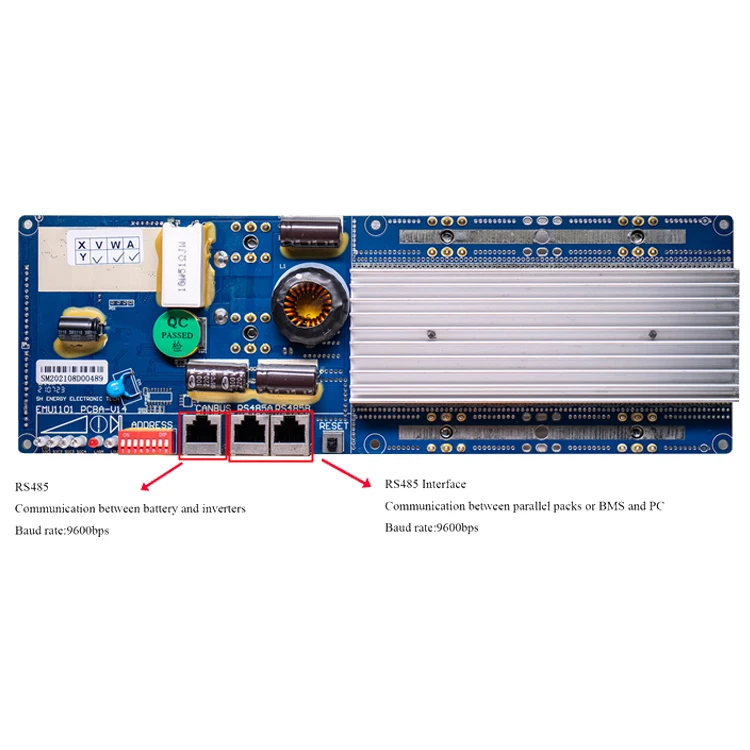 Seplos 150a 200a 6-21S smart lithium battery bms UART/BT/RS485/CAN communication/LCD display lifepo4 16s 48v smart bms heating