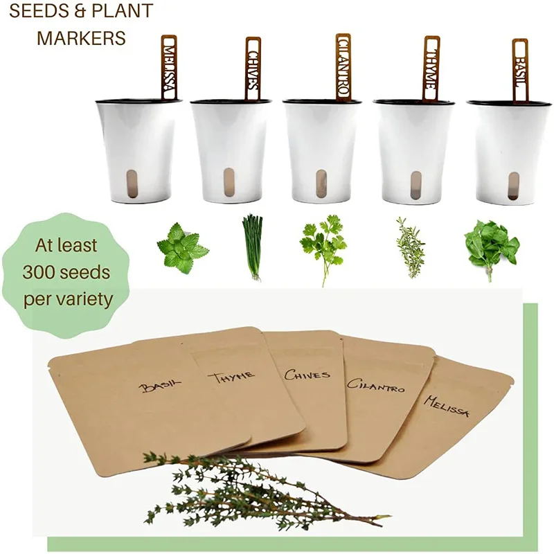 Custom Package Gift Box Home Garden Planter Bean Herbs Complete Starter Growing Kit