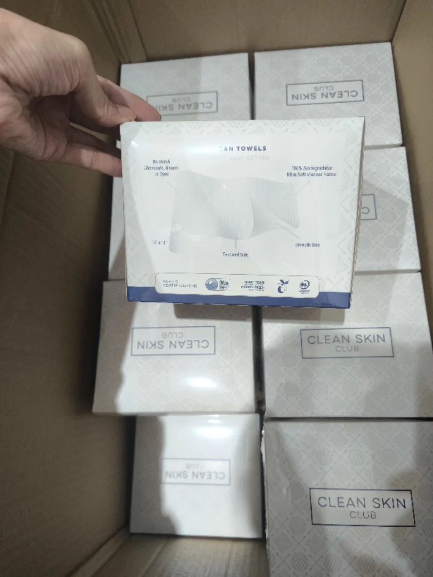 Bath Beauty Salon Makeup Removal Antibacterial Wet Wipes For Adults Custom Spa Face Towels for Facial