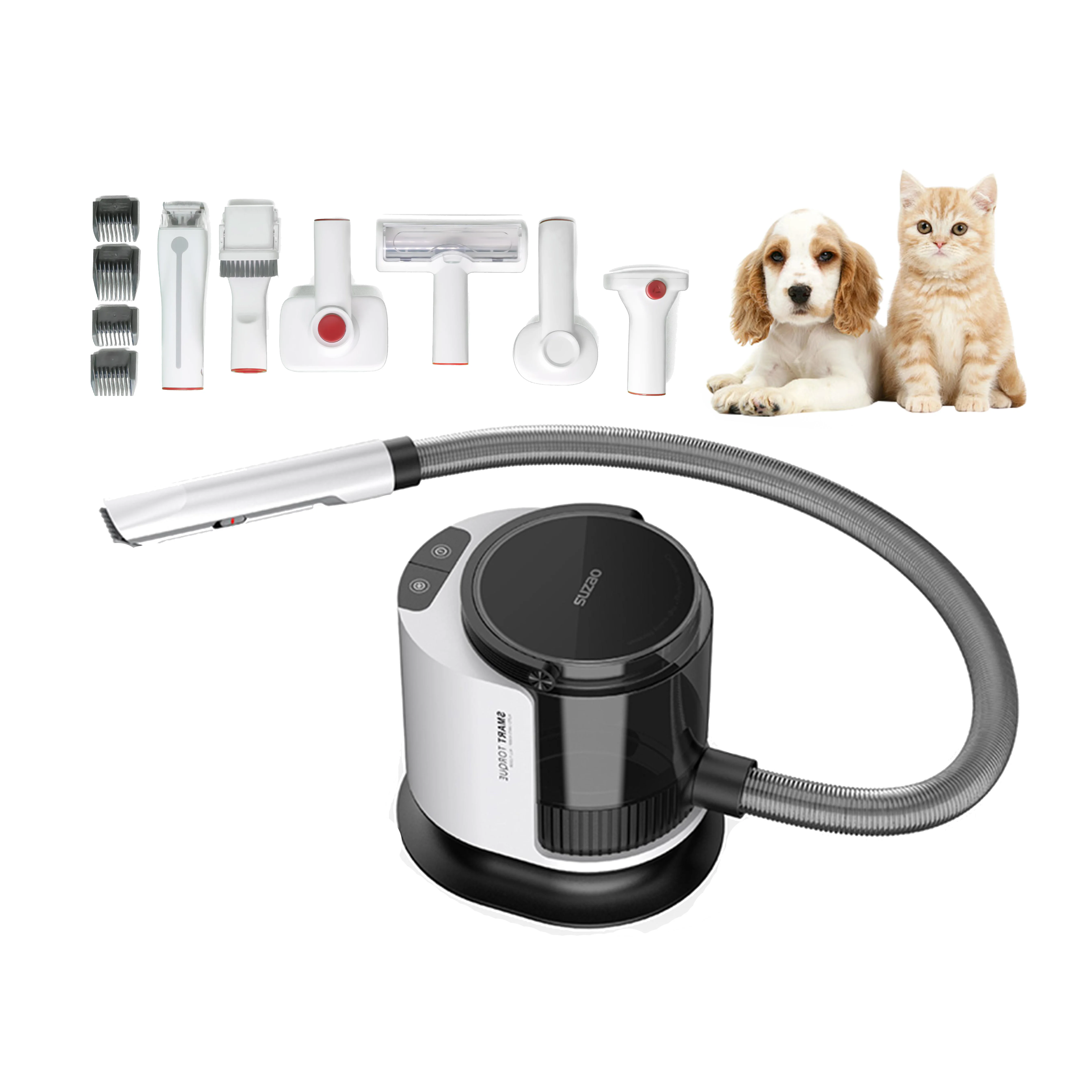 Dog Cat Hair Cut Brush 6-In-1 Pet Grooming Vacuum Kit Use For Cat And Dog Pet Shaver Pet Hair Vacuum Cleaner