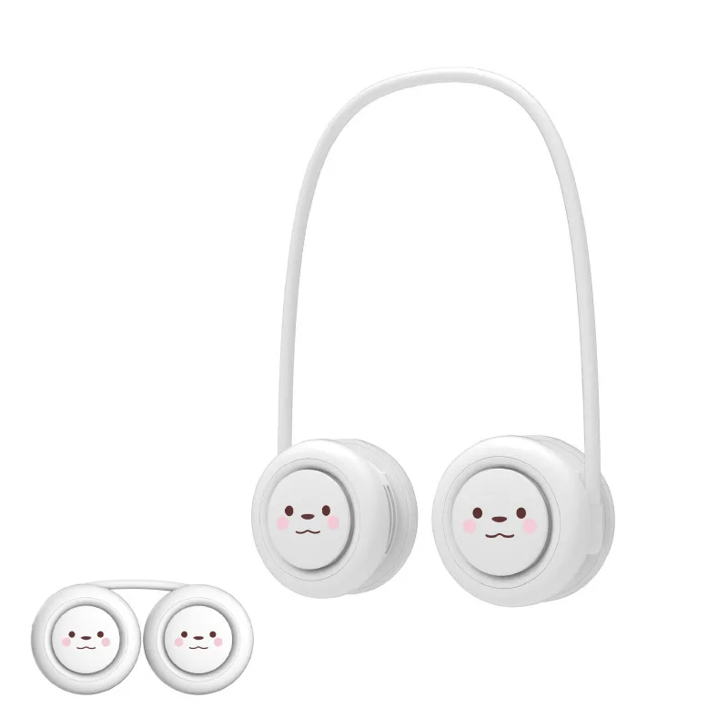 2023 New lazy hanging neck fan usb mobile portable unemployed outdoor storage hanging neck fan