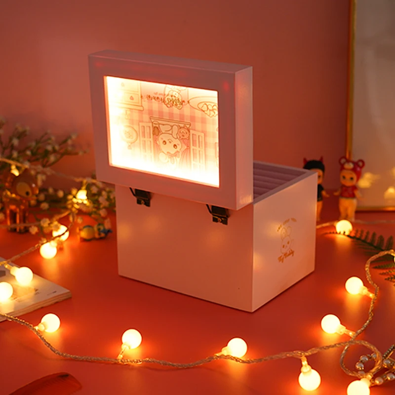 
Hot Sale Small Portable Kids 3 Drawer Jewelry Gift Boxes 