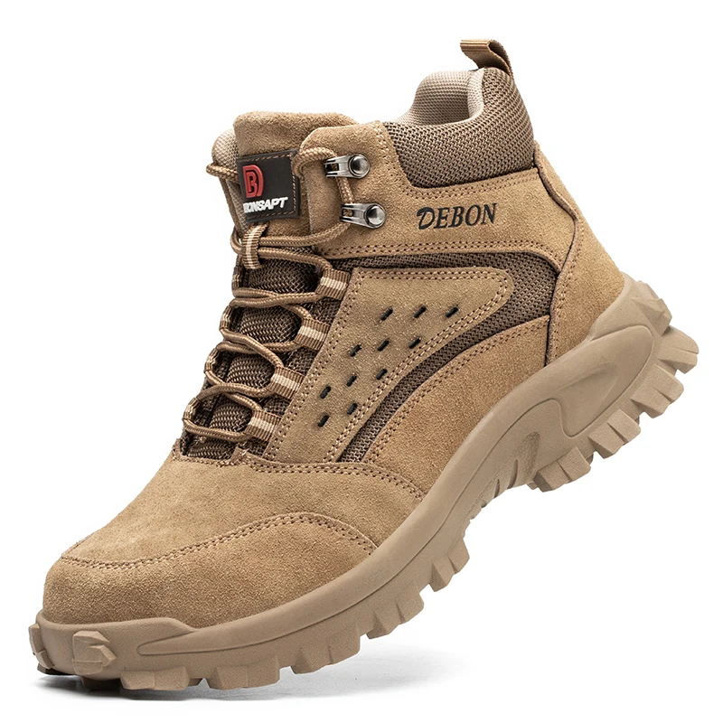 Модная мягкая Промышленная защитная обувь DEBONSAPT, мужские рабочие ботинки со стальным носком, защитная обувь, защитные ботинки (1600598839031)