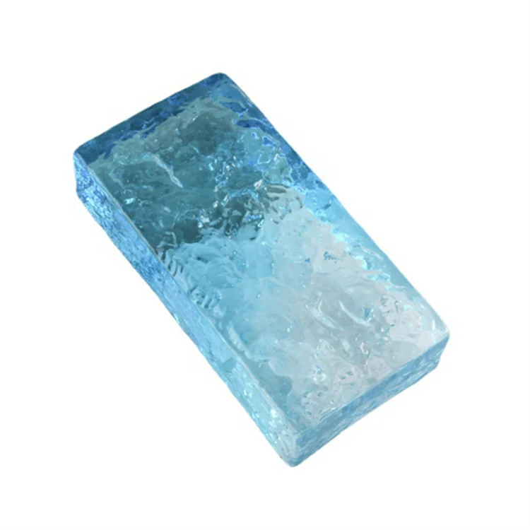 Wholesale hot melt solid glass brick frosted crystal brick transparent crystal background wall brick
