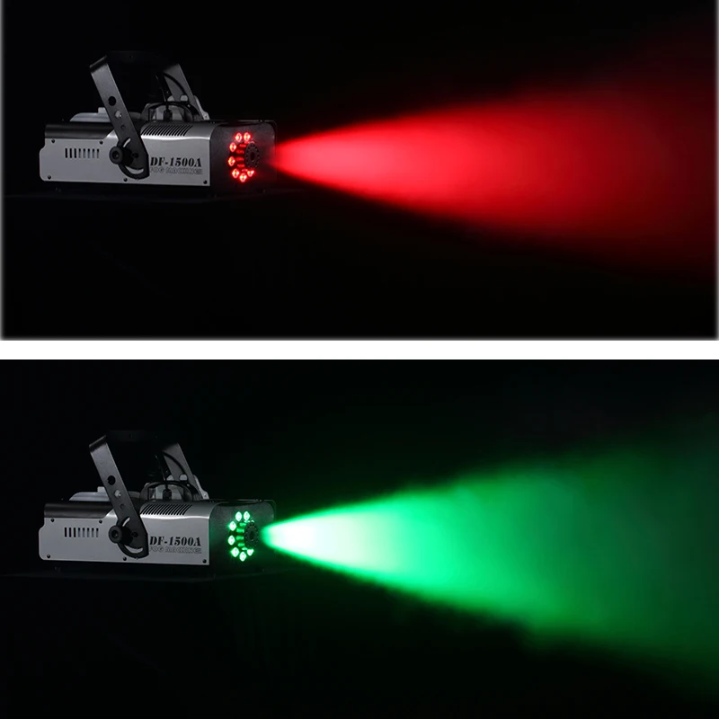 Fantastic quality durable 1500W 9*3W LED fog machine     digital display + DMX512 controller