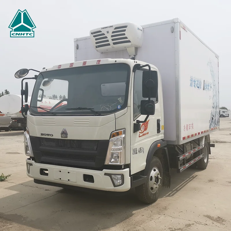  Новая китайская небольшая морозильная камера по заводской цене 4x2 колесный howo sinotruk холодильник фургон для