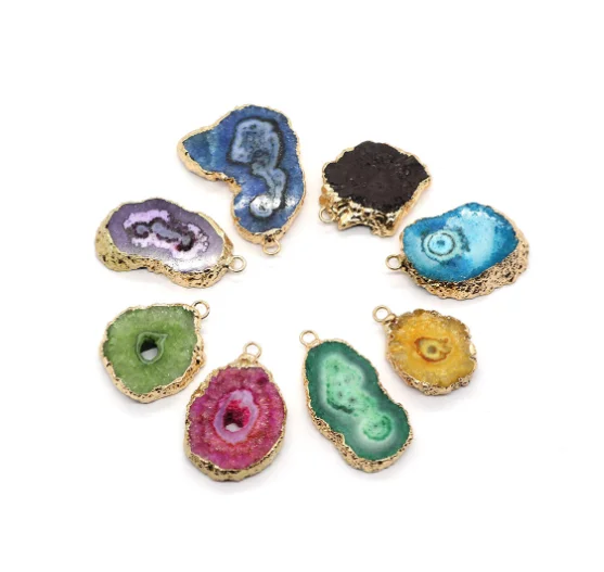 Cheap Natural Quartz Stone Faceted Flat Round Pendant charms Druzy Stone for DIY Earring Necklace Bracelets jewelry making.png