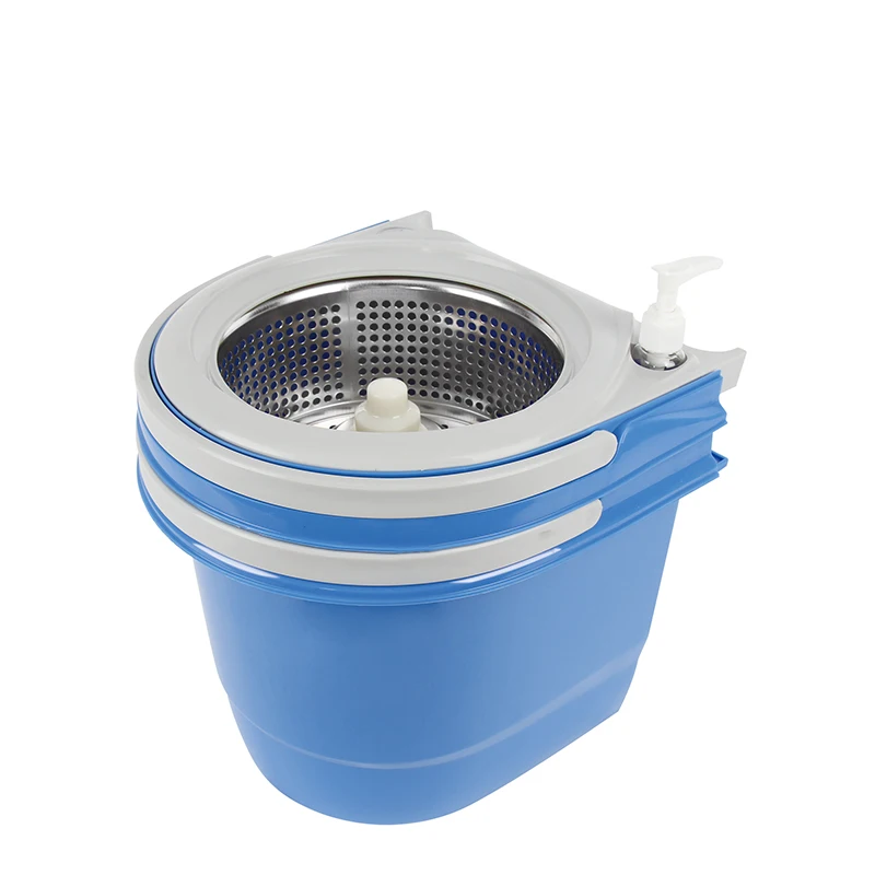 Hot Sale Round Double Drives Folding 360 Easy Magic Floor Cleaning Mop with Bucket