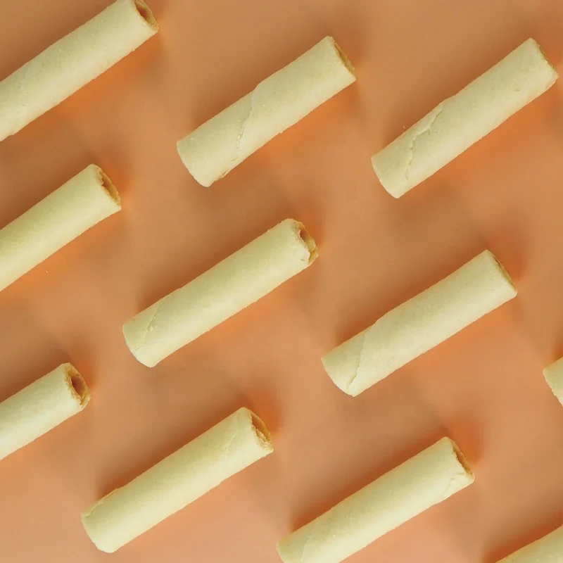 Uncle Pop Factory Outlet Peanut/Coconut Milk Flavor Crispy Sweet Egg Roll Grain Snacks Crackers