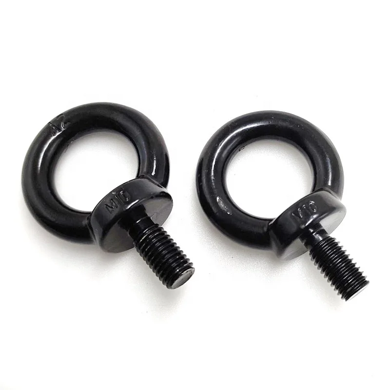 Aluminium Profile Accessories Galvanized Plating Steel M8 M12 M16 Hook Screw O Ring Lock Key Ring Screw Pull Ring Eye Bolt