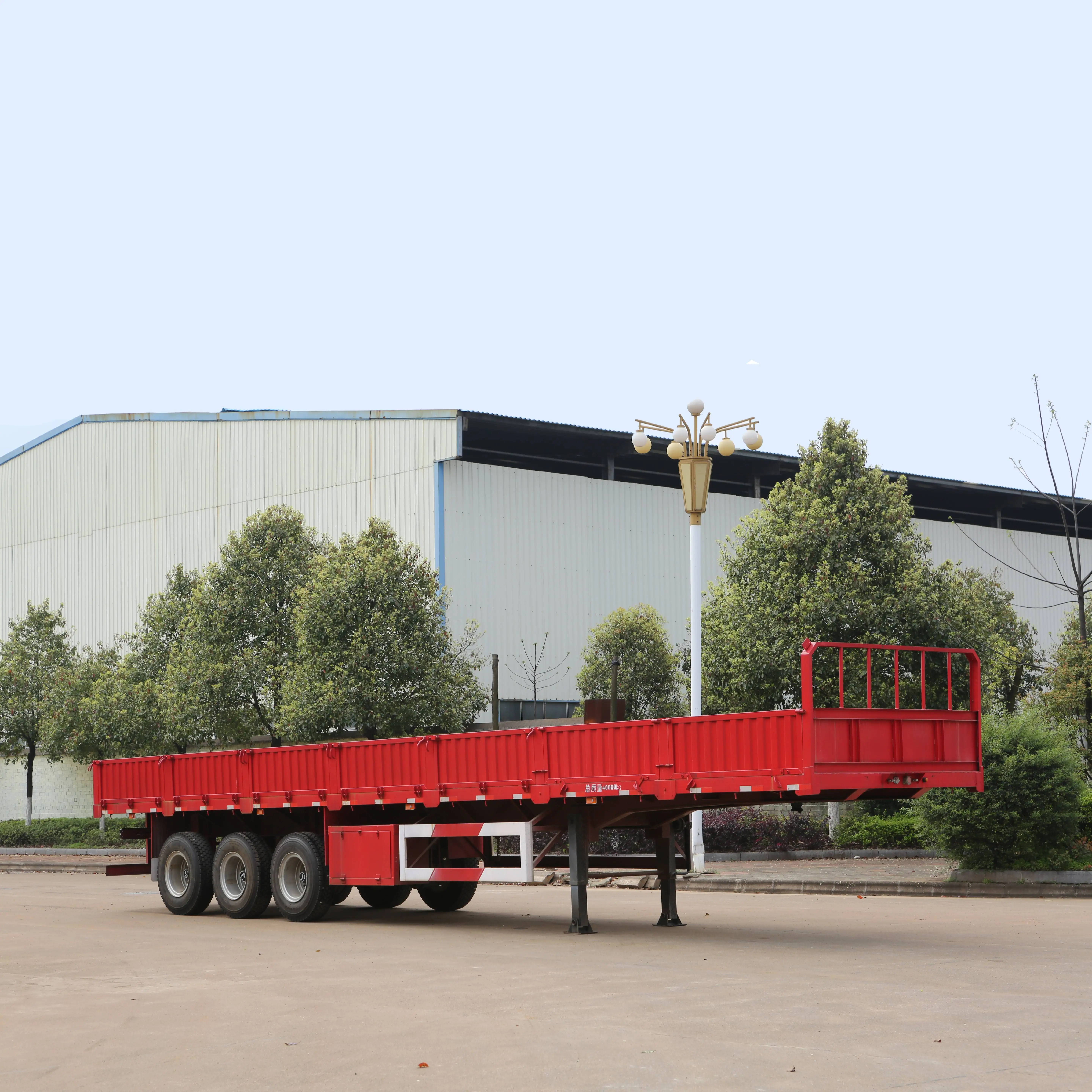 Factory direct 3 axle high quality Side Wall Semi Trailer truck