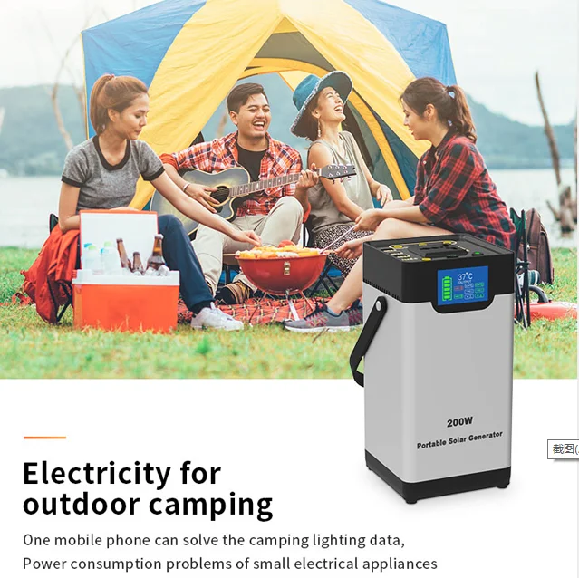 Solar Generator 200w 300w 500w 600w 1000w 2000w Outdoor Power Bank Portable Solar Power Station Portable Power Station