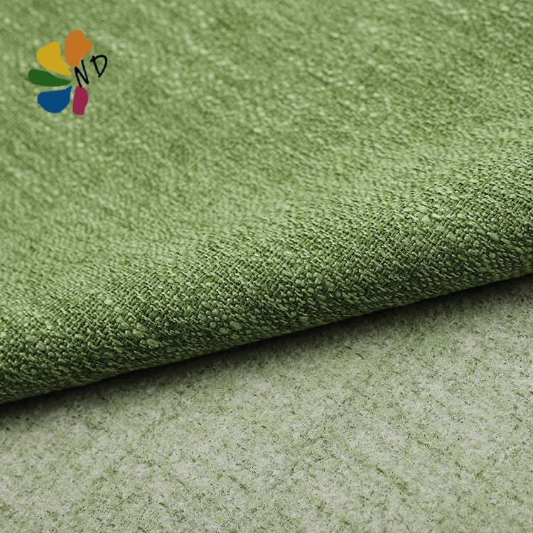 Home Textile 100% Polyester Wholesale Linen Fabric Sofa Linen Curtain material Faux Linen Fabric