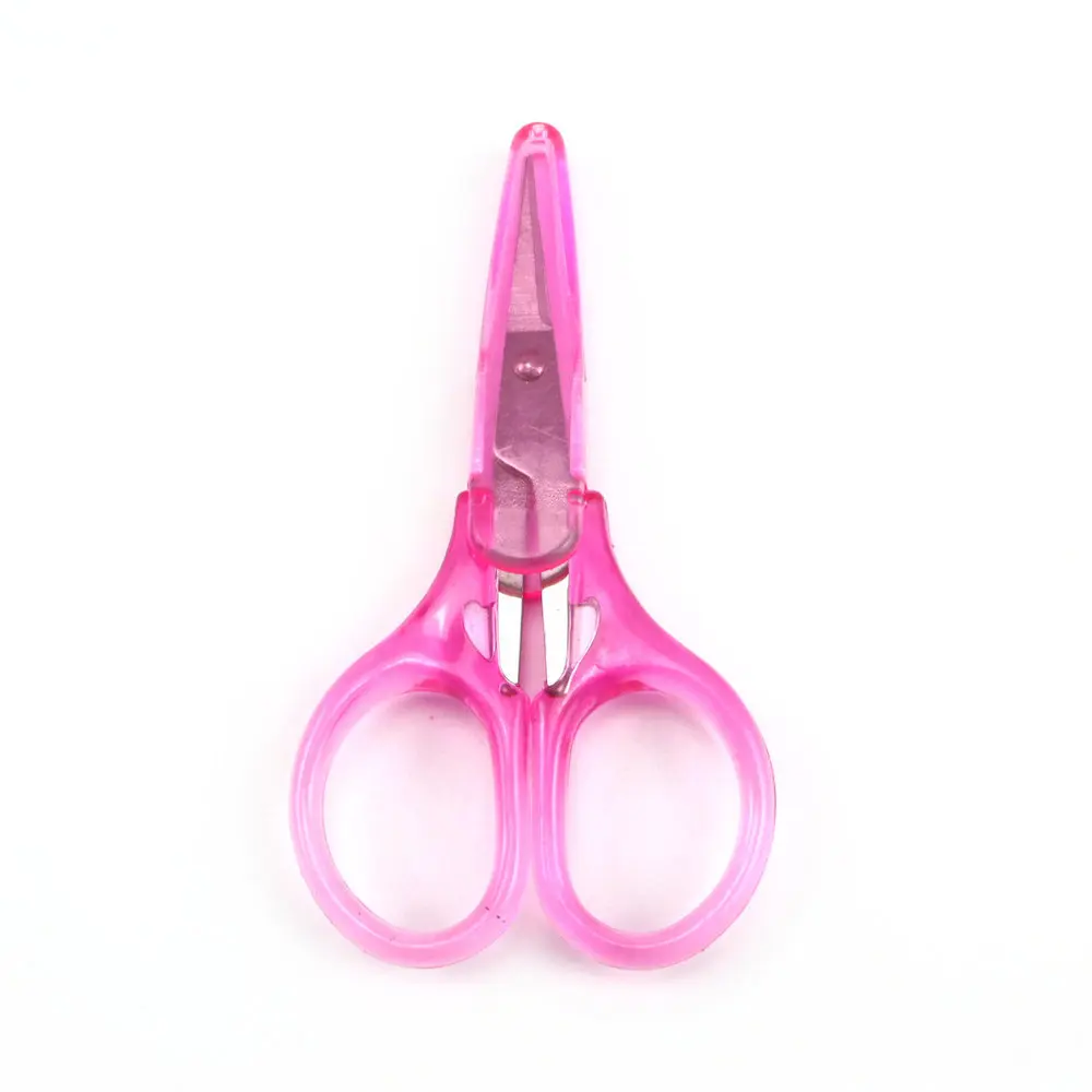 Muting Make Your Brand Eyelashes Scissors Stainless Steel Mini Eyebrow Scissors With Custom Logo Packaging