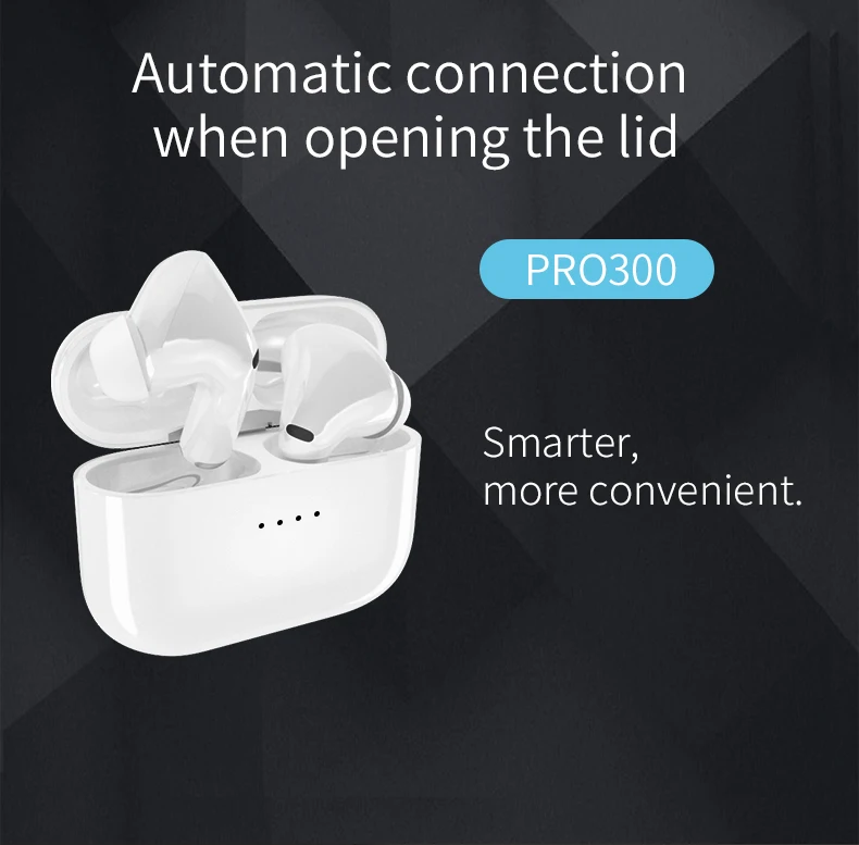 Высококачественная лучшая гарнитура HiFi Pro 300 Tws наушники беспроводные