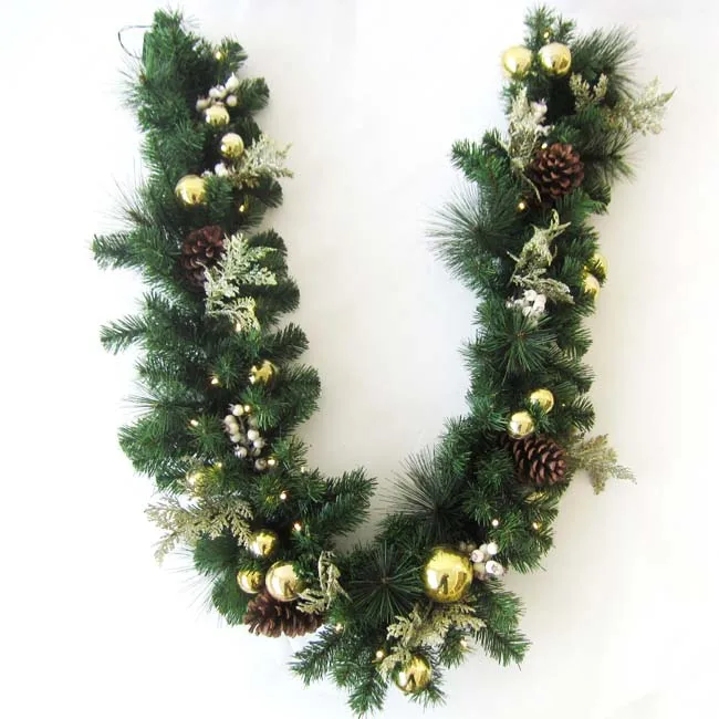 High Quality Solid Color Beautiful Christmas Tree Garlands for Christmas Decoration