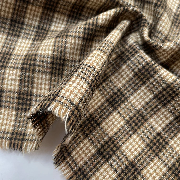 Прямая продажа с завода, шерстяная ткань, клетчатая окрашенная шерстяная ткань